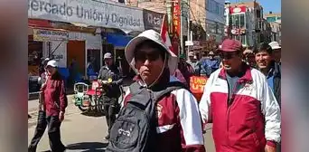 Protestas en Perú: profesores y aimaras marchan contra Dina Boluarte y el Congreso en Puno Protestas en Perú: profesores y aimaras marchan contra Dina Boluarte y el Congreso en Puno
