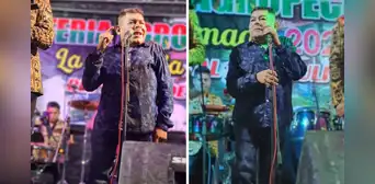 Dilbert Aguilar ofrece concierto en Cajamarca enfermo y con tanque de oxígeno