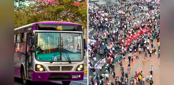 Servicio 404 del Corredor Morado desvía su recorrido por manifestaciones en el Centro de Lima Servicio 404 del Corredor Morado desvía su recorrido por manifestaciones en el Centro de Lima