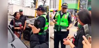 Congresista Ruth Luque denuncia que Policía la intervino por usar polo sobre 'Marcha Nacional'