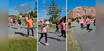 ¡La cumbia traspasa fronteras!: peruano enseña a bailar a españolas a ritmo de Agua Bella ¡La cumbia traspasa fronteras!: peruano enseña a bailar a españolas a ritmo de Agua Bella