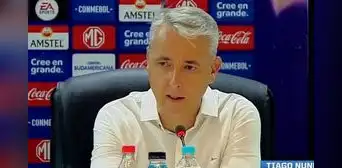 Tiago Nunes tras eliminación de Cristal: "Probamos que estamos para jugar en cualquier plaza" Tiago Nunes tras eliminación de Cristal: "Probamos que estamos para jugar en cualquier plaza"