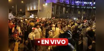 'Marchas en Lima': PNP hizo retroceder a manifestantes lanzando bombas lacrimógenas en av. Abancay