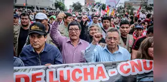 'Gran marcha de los pueblos' se concentrará hoy en plaza Dos de Mayo desde las 4.00 p. m. 'Gran marcha de los pueblos' se concentrará hoy en plaza Dos de Mayo desde las 4.00 p. m.
