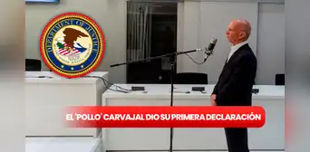 Hugo el 'Pollo' Carvajal se declaró inocente durante su primera audiencia en New York