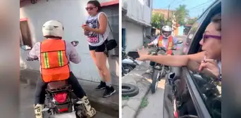 Cobrador sigue en moto a mujer que le debía dinero y escenas generan indignación en usuarios Cobrador sigue en moto a mujer que le debía dinero y escenas generan indignación en usuarios