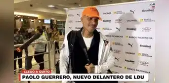 Paolo Guerrero se mostró emocionado tras llegar a Ecuador: "Es un orgullo ser jugador de LDU Quito"