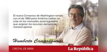 El nuevo Consenso de Washington, por Humberto Campodónico El nuevo Consenso de Washington, por Humberto Campodónico
