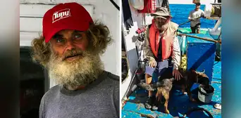 Así sobrevivió el marinero rescatado junto con su perrita tras 3 meses a la deriva en altamar Así sobrevivió el marinero rescatado junto con su perrita tras 3 meses a la deriva en altamar