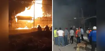 Cusco: voraz incendio casi destruye feria de Sambaray