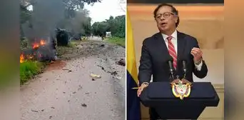Atentado con carro bomba deja 2 muertos y 6 militares heridos en Colombia Atentado con carro bomba deja 2 muertos y 6 militares heridos en Colombia