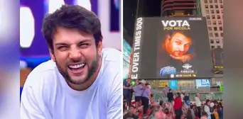 ¡En el corazón de Nueva York! Nicola Porcella sorprende al aparecer en el Times Square ¡En el corazón de Nueva York! Nicola Porcella sorprende al aparecer en el Times Square