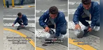 Joven compra torta de cumpleaños, se le cae y su reacción se vuelve viral: "Tenía garantías" Joven compra torta de cumpleaños, se le cae y su reacción se vuelve viral: "Tenía garantías"