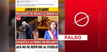 AMLO no se refirió a Dina Boluarte cuando declaró que "no se reprime al pueblo"