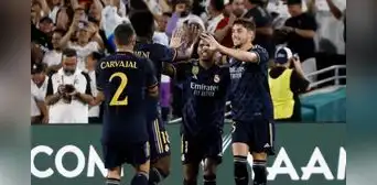 Real Madrid venció 3-2 al AC Milan en Estados Unidos por la Soccer Champions Tour