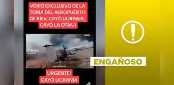 Video no muestra reciente toma del aeropuerto Antonov en Ucrania por Rusia Video no muestra reciente toma del aeropuerto Antonov en Ucrania por Rusia