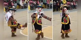 Niña vestida de chuto baila tunantada y emociona a miles en TikTok: “Lo lleva en la sangre”