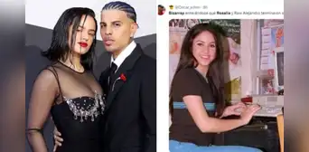 Rauw Alejandro y Rosalía terminaron su relación y en redes piden una sesión de Bizarrap y la cantante