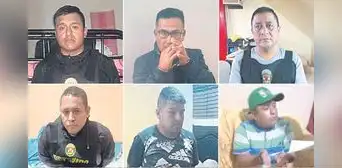 Desde penal y con policías, banda robó suma millonaria