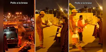 Peruana invita pollo a la brasa a recolectores de basura y se vuelve viral: “¡Qué lindo gesto!” Peruana invita pollo a la brasa a recolectores de basura y se vuelve viral: “¡Qué lindo gesto!”