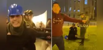 ‘Marcha Nacional’: video muestra cómo fue la detención del estudiante acusado de hacer pintas ‘Marcha Nacional’: video muestra cómo fue la detención del estudiante acusado de hacer pintas