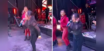 Niña sorprendió a vocalistas de Corazón Serrano durante concierto en Huaraz Niña sorprendió a vocalistas de Corazón Serrano durante concierto en Huaraz