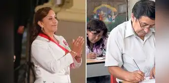 Dina Boluarte: "Mi Gobierno continuará impulsando la meritocracia y revalorizando la carrera docente" Dina Boluarte: "Mi Gobierno continuará impulsando la meritocracia y revalorizando la carrera docente"