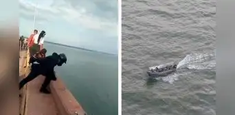 Accidente en el lago de Maracaibo: ¿qué pasó y qué se sabe sobre los pasajeros que cayeron en un carro? Accidente en el lago de Maracaibo: ¿qué pasó y qué se sabe sobre los pasajeros que cayeron en un carro?