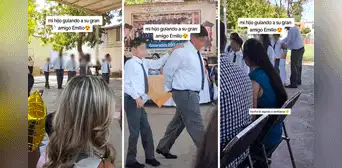 Escolar guía a su amigo con discapacidad visual en graduación y las redes estallan: "¡Digno de admirar!" Escolar guía a su amigo con discapacidad visual en graduación y las redes estallan: "¡Digno de admirar!"