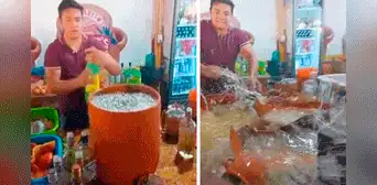 Barril con 35 litros de tequila explota y usuarios bromean: “Se demoró en servir” Barril con 35 litros de tequila explota y usuarios bromean: “Se demoró en servir”