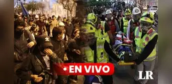 Protesta en Lima: Policía dispersa a manifestantes de la plaza San Martín