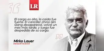 Se esfuma un canciller, por Mirko Lauer Se esfuma un canciller, por Mirko Lauer