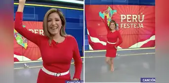 Fátima Aguilar sorprende y se saca los zapatos EN VIVO para bailar marinera por Fiestas Patrias Fátima Aguilar sorprende y se saca los zapatos EN VIVO para bailar marinera por Fiestas Patrias