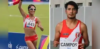 Mary Luz Andía y Luis Campos ganan oro en Sudamericano de Atletismo y clasifican al Mundial