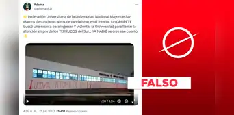 La Federación Universitaria de San Marcos no se ha pronunciado contra las protestas; sus cuentas han sido hackeadas