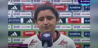 Cindy Novoa y su lamento tras caer goleadas 4-1 ante Alianza Lima: "Hemos pisado tierra"