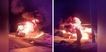 Bus interprovincial con destino a Lima se incendia cerca a un grifo en Áncash Bus interprovincial con destino a Lima se incendia cerca a un grifo en Áncash