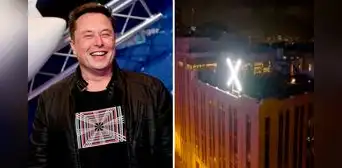 Elon Musk instala enorme 'X' en edificio de Twitter y potente luz no deja dormir a vecinos