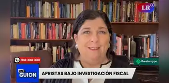 RMP sobre investigación contra apristas: “Están recibiendo lo mismo que ellos han aplicado a otros” RMP sobre investigación contra apristas: “Están recibiendo lo mismo que ellos han aplicado a otros”