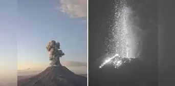 Volcán Ubinas incrementa su proceso eruptivo: emitió fragmentos balísticos de lava Volcán Ubinas incrementa su proceso eruptivo: emitió fragmentos balísticos de lava