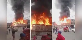 VES: reportan incendio de grandes proporciones en una casa de Villa El Salvador VES: reportan incendio de grandes proporciones en una casa de Villa El Salvador