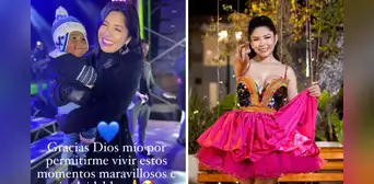¡Causa furor! Yarita Lizeth cargó a tierno bebé y fans reaccionan: "El angelito te robó cámaras"