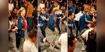 Extranjera deslumbra al bailar ‘Anaconda’ en parque Kennedy: “Se le metió el espíritu de la selva” Extranjera deslumbra al bailar ‘Anaconda’ en parque Kennedy: “Se le metió el espíritu de la selva”