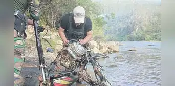 Satipo: quemaron y lanzaron al río moto en la que iban víctimas
