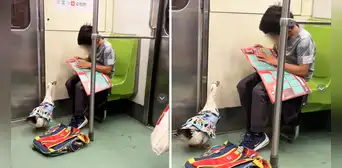Niño genera ternura al viajar en tren con su pato en la mochila: “La mejor compañía” Niño genera ternura al viajar en tren con su pato en la mochila: “La mejor compañía”