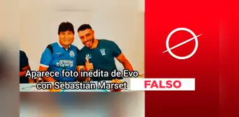 Evo Morales y el narcotraficante Sebastián Marset no fueron captados en esta 'foto': es un montaje