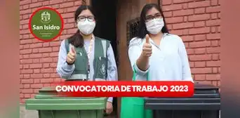 Municipalidad de San Isidro ofrece TRABAJOS de hasta S/1.800 con solo secundaria: postula AQUÍ Municipalidad de San Isidro ofrece TRABAJOS de hasta S/1.800 con solo secundaria: postula AQUÍ
