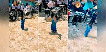 Niño genera ternura al acompañar con los ‘platillos’ a banda cajamarquina: “Lleva la música en la sangre” Niño genera ternura al acompañar con los ‘platillos’ a banda cajamarquina: “Lleva la música en la sangre”