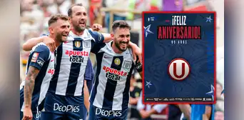Alianza Lima le dejó su ‘chiquita’ a Universitario en el saludo por sus 99 años Alianza Lima le dejó su ‘chiquita’ a Universitario en el saludo por sus 99 años