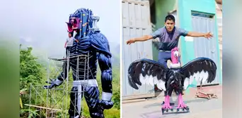 Yadiel Ruedas: fallece artista de Cusco que causó sensación con sus esculturas hechas de llantas Yadiel Ruedas: fallece artista de Cusco que causó sensación con sus esculturas hechas de llantas